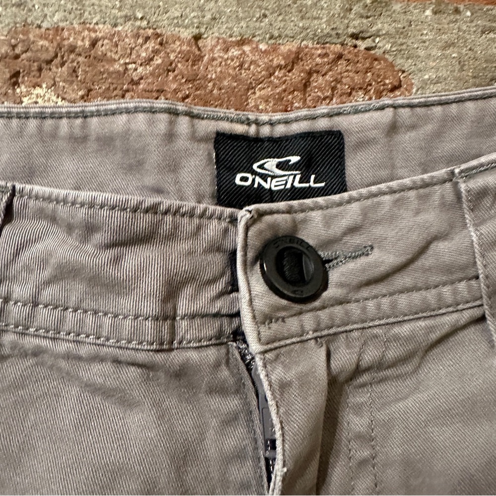 O'Neill Men's Tan Standard Fit Size 32 Flat Front Shorts Pockets - Picture 5 of 16